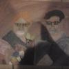Painting of me and my dad.